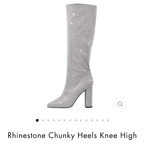 Forever Women's River-11 Rhinestones Cowboy Knee High Boots, Champagne, 6.5